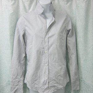 Frank & Eileen Blue and White Crinkly Barry Shirt